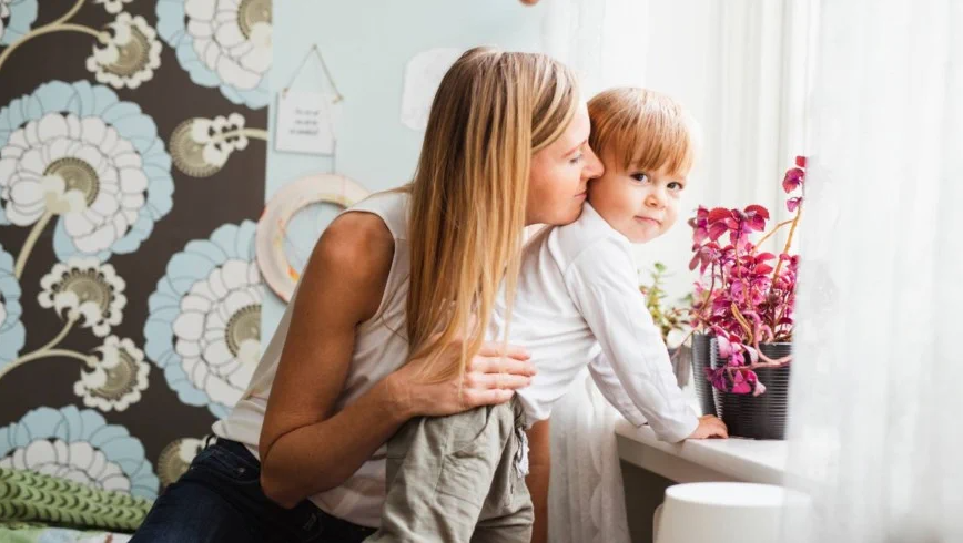 Mor med barn